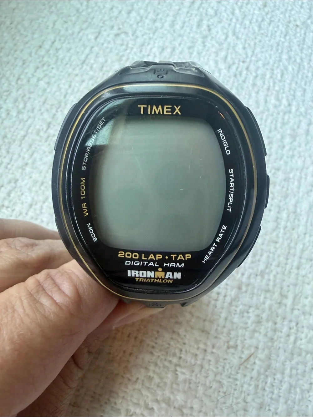 Timex Ironman Digital Watch - Black and Gold Trim